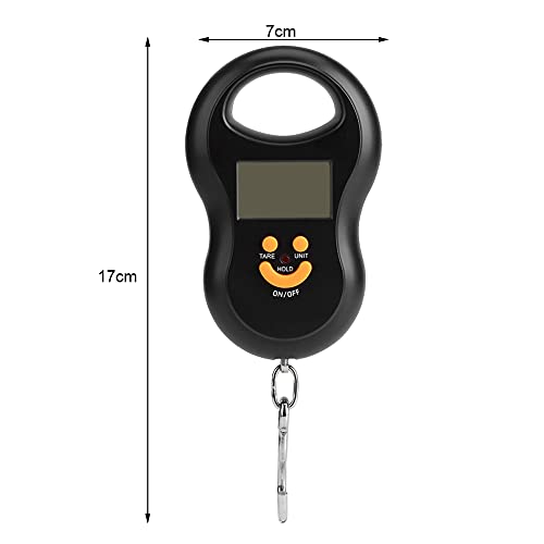 Oumefar Electronic Digital Scale Small Backlight LCD Display Luggage Scale Portable Handheld Balance Scale Weighing Tool