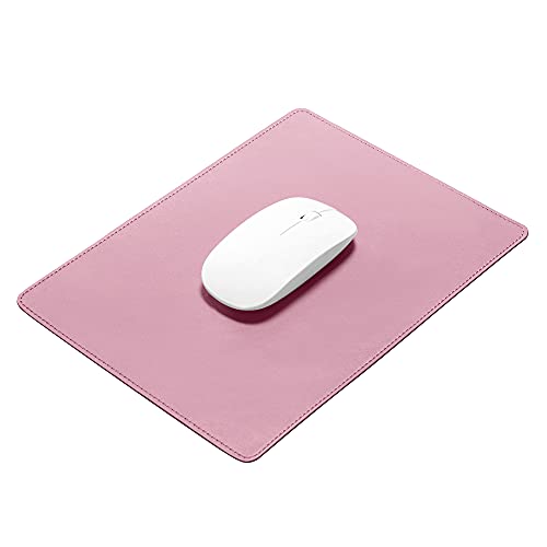 Leather Mouse Pad,Mouse Pads for Wireless Mouse with Durable Stitched Edge,Waterproof Gaming Mouse Pad with NonSlip MicroFiber
