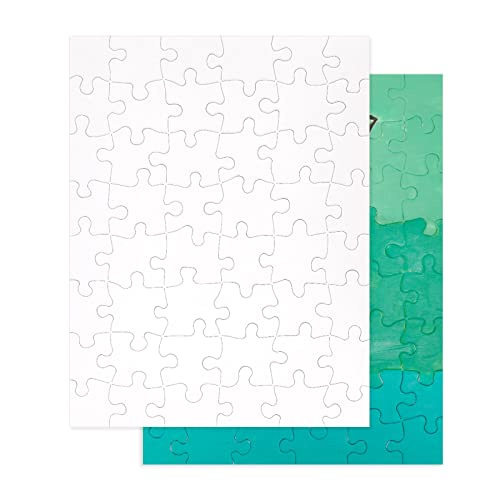 Juvale 36 Pack Blank Puzzles To Draw On, 8.5X11 Make Your Own Jigsaw Puzzle For Kids Diy, Arts And Crafts Projects 48 Pieces Each