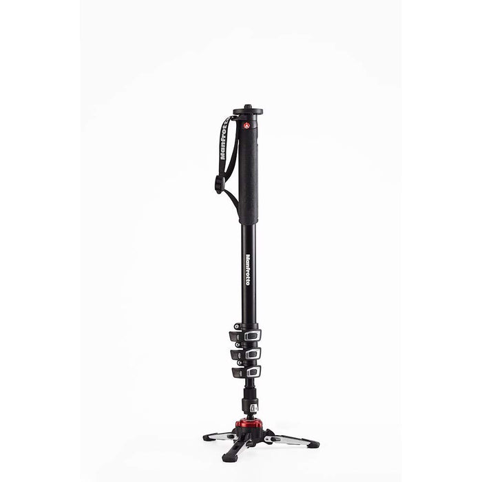 Manfrotto Video Monopod XPRO+, 4Section Aluminium Camera and Video Support Rod with Fluid Base, Photography Accessories