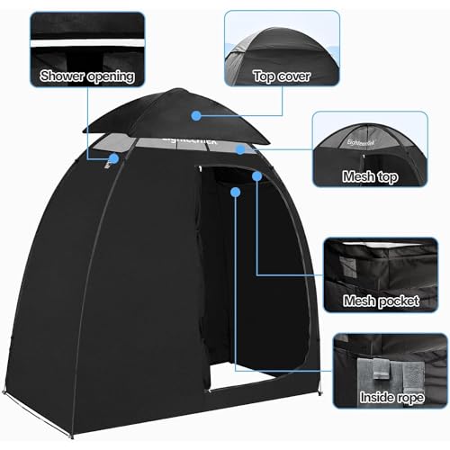 Uniqus Camping Shower Tent Changing Room  2 Rooms, Uv Protection, Portable