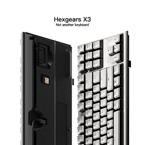 Hexgears X3 Wireless Mechanical Keyboard Tkl 87 Keys, Kailh Box 3.0 Blue Switch, Ergonomic, Nkey Rollover, Backlit Gaming Keyboard With Wrist Rest For Pctabletpsxboxmaclaptop