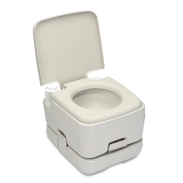 Portable Toilet For Camping 2.64 Gallon Removable Flush Toilet W/Double Outlet,Outdoor Commode Camp Toilet Composting Toilet Rv