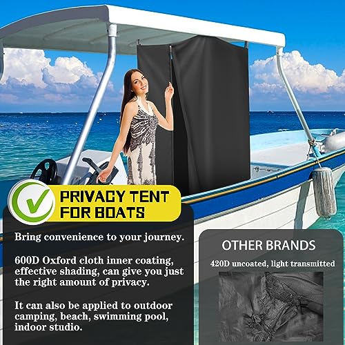 Privacy Tent For Boats,Hanging Pontoon Boats Changing Room,100 Protection Waterproof Reusable Concealed Yacht Changing Room