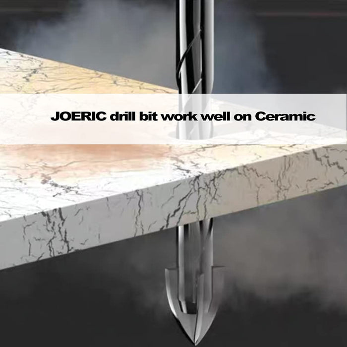 Joeric 5Mm Concrete Drill Bit Set, 10Pc 316 Inch Masonry Drill Bit Set Ceramic Brick Drill Bit Industrial Cemented Carbide Tip