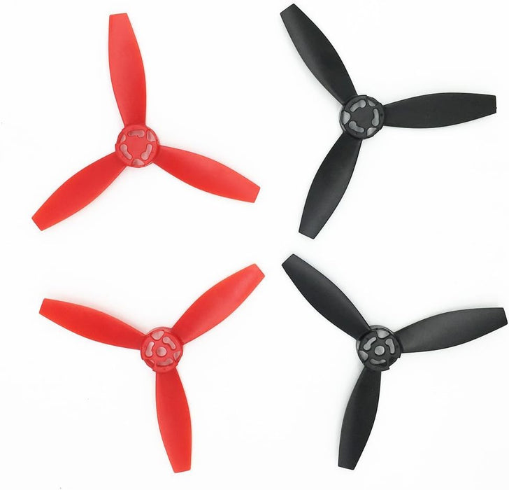 Anbee 4pcs Plastic Propellers Props Rotor for Parrot Bebop 2 Drone Quadcopter, BlackRed