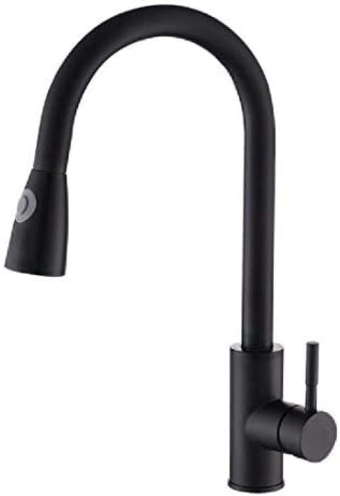 CRJUS 304 Stainless Steel Kitchen Mixer Black Color Sweater, Kitchen and Bath Hot and Cold Water Sink Sink