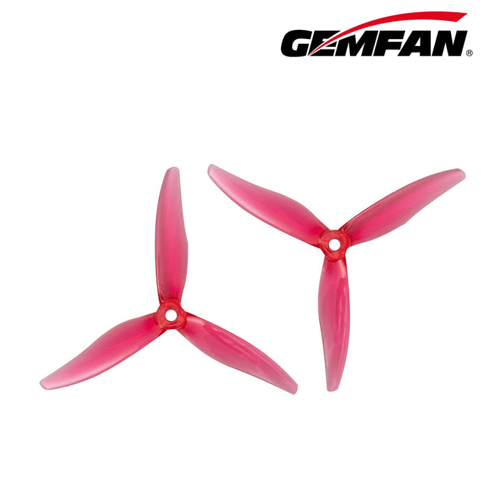 Gemfan Hurricane 51366 MCK ReV3 FPV Racing Drone Propellers 5.1 inch TriBlade PC Props Compatible with 2207 2306 Racing Motors