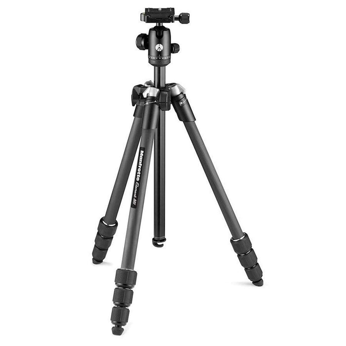 Manfrotto Element MII Mobile Bluetooth MKELMII4BMBBH, Lightweight Aluminium Travel Tripod, with Carry Bag, ArcaCompatible Ball