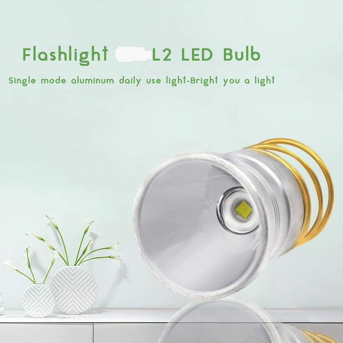 Ultra Bright L2 Led Bulb 2000 Lumen Dropin P60 Design Module,Single Mode Flashlight Repair Led Bulb For Surefire