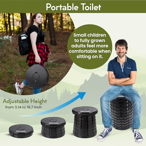 Portable Toilet For s Camping Toilet Kit Xxl Adjustable Toilet For s/Kids Pop Up Tent For Portable Shower/Changing At Beach, Camp