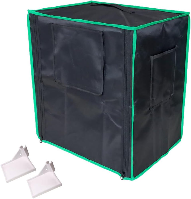 Mini Grow Tent Small Growing Tent Removable Hydroponic Mylar Grow Dark Room Box with Observation Window and Storage Platform 21x1