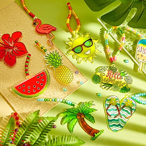 27 Sets Summer Window Paint Ornaments Summer Suncatchers Craft Kit DIY Suncatcher Kits Summer Suncatchers for Party Favors