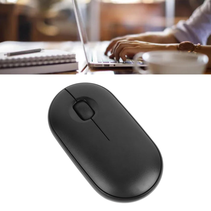 Zunate Dual Mode BT USB Wireless Mouse, Silent Design, Optical Sensor, Widely Compatible, Plug and Play, Ideal for PC, Mac, Laptop