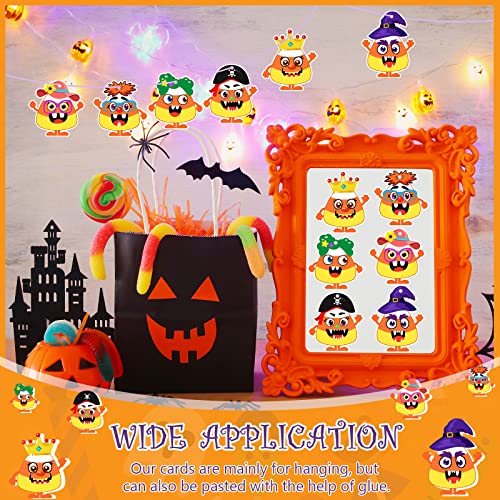 48 Pcs Halloween Craft Paper Ornaments for Kids DIY Craft Kits Halloween Paper Decorative Kit Art Crafts Make Your Own Stickers