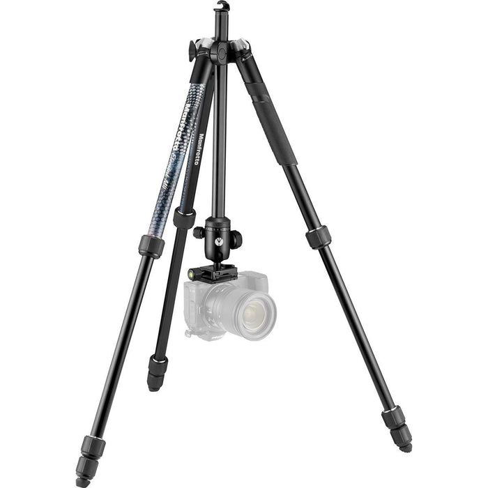 Manfrotto Element MII MKELMII4BKBH, Lightweight Aluminium Travel Camera Tripod, with Carry Bag, ArcaCompatible Ball Head