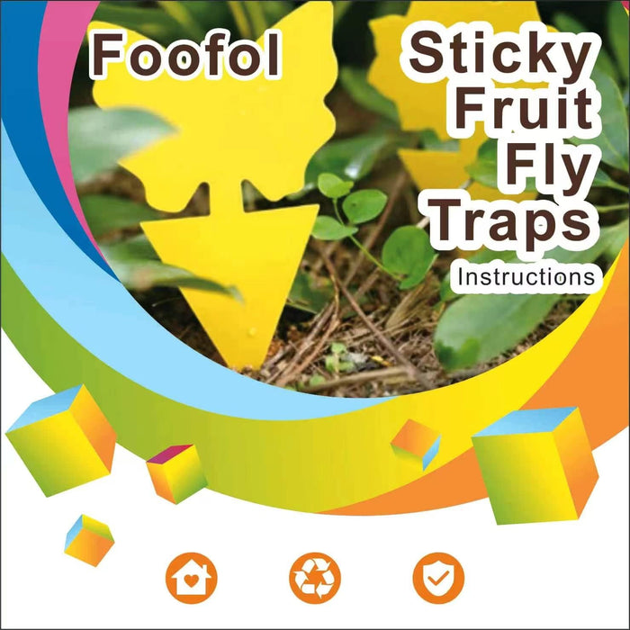 Fruit Fly Traps Fungus Gnat Traps Yellow Sticky Bug Traps 36 Pack NonToxic and Odorless for Indoor Outdoor Use Protect The Plant