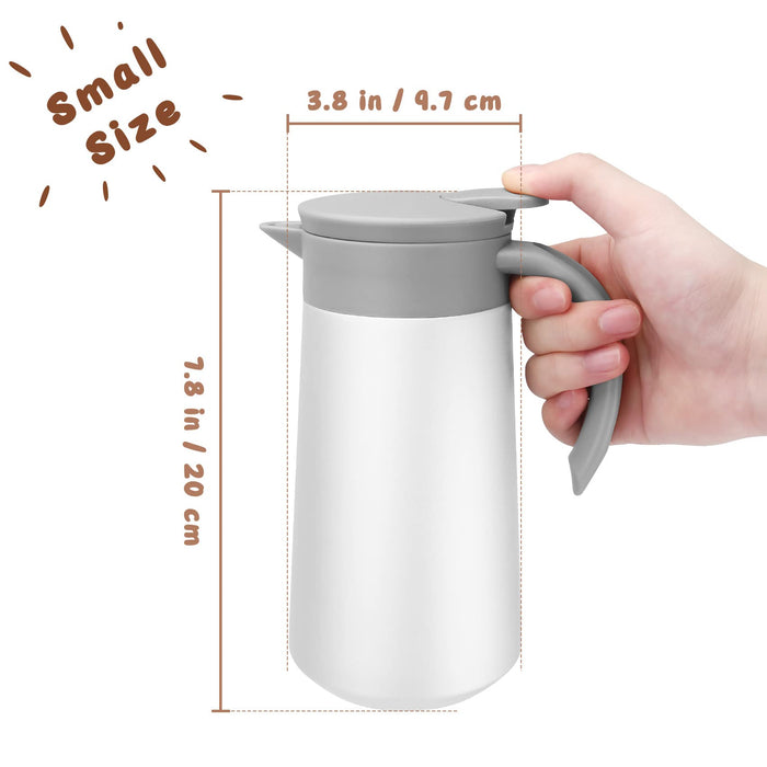 28oz Coffee Carafe Airpot Insulated Coffee Thermos Urn Stainless Steel Vacuum Thermal Pot Flask for Coffee, Hot Water, Tea, Hot B