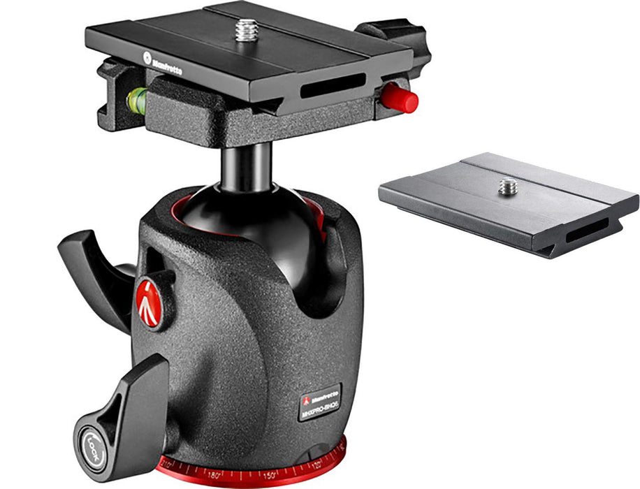 Manfrotto XPRO Magnesium Ball Head Bundled with ZAYKiR MSQ6PL Quick Release Plate