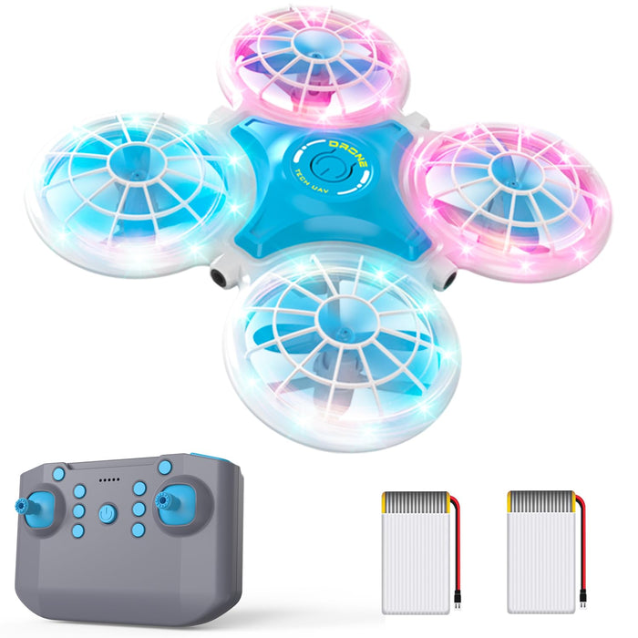 dexinco X79 Mini drone, RC Quadcopter Toy drone with Gorgeous lights, Altitude Hold, Obstacle Avoidance, Headless Mode, 2 Batteri