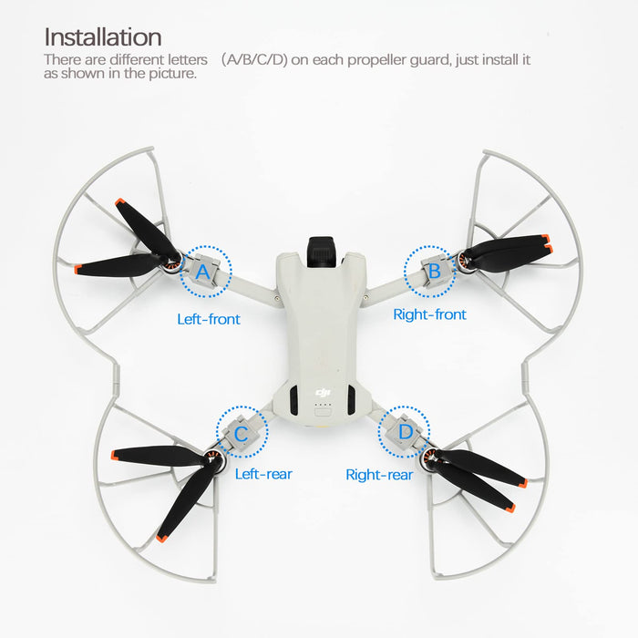 Propeller Guard for DJI Mini 3Mini 3 Pro, Full Protection Quick Release Removable Propeller Blade Protection Kit for DJI Mini 3