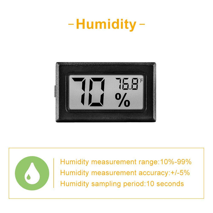 Pgzsy 12 Pack Mini Small Digital Electronic Temperature Humidity Meters Gauge Indoor Thermometer Hygrometer LCD Display Fahrenhei