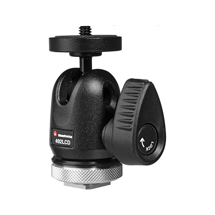Manfrotto 492Lcd Micro Ball Head With Hot Shoe Mount