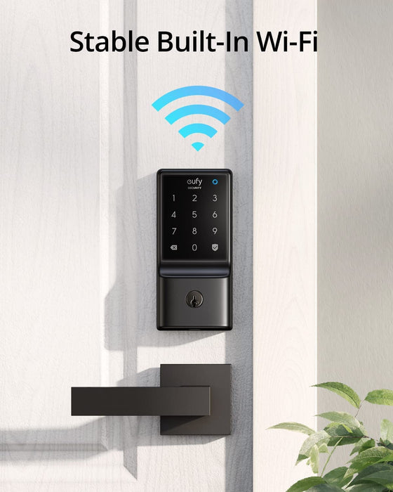 Eufy Security C210 Wifi Smart Lock  Keyless Entry, Touchscreen Keypad, App Control, No Bridge, Easy Installation, Bhma