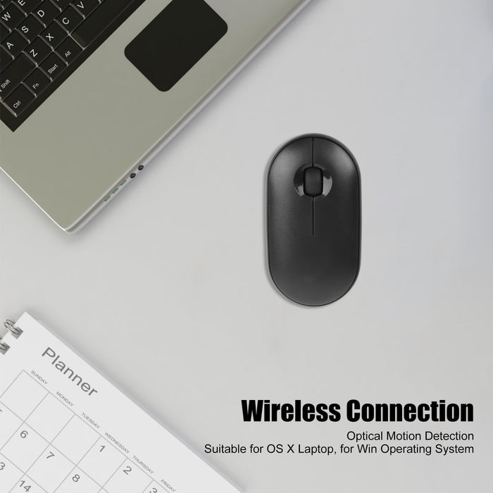 Zunate Dual Mode BT USB Wireless Mouse, Silent Design, Optical Sensor, Widely Compatible, Plug and Play, Ideal for PC, Mac, Laptop