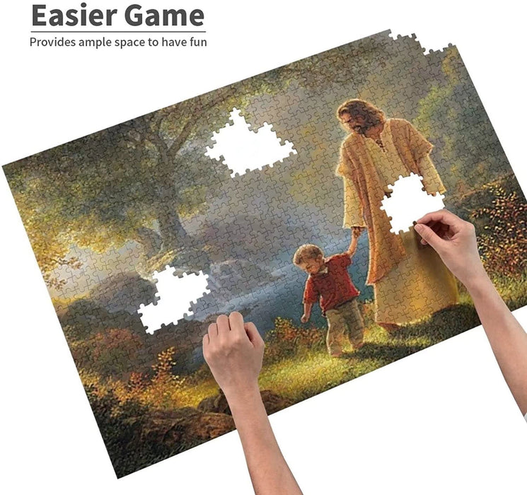 Uniqus Jesus Holding My Hand Christ 300 Piece Jigsaw Puzzle Jigsaw Puzzles For S Children The Young Jigsaw Puzzles For Puzzle