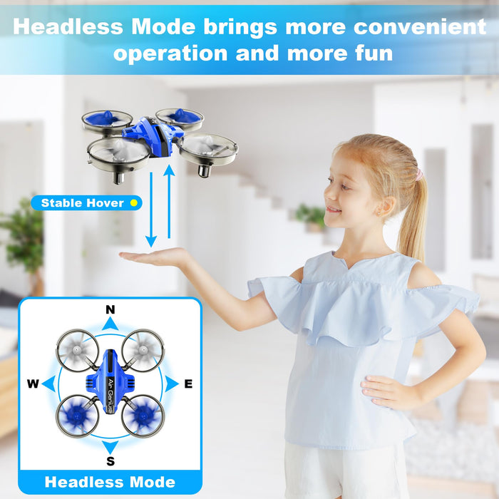 Oddire Mini Drone for Kids 812 s, Drones Cars 2 in 1 Toy with One Key Take OffLanding, Altitude Hold, Headless Mode