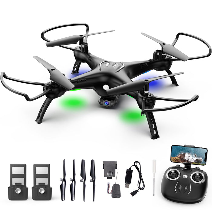 ATTOP Drone with Camera for sKidsBeginners W10 1080P 120° FPV Live Video Drone, Beginner Friendly with 1 Key FlyLandRe