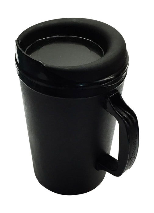 34 Oz ThermoServ Foam Insulated Coffee Mugs Black