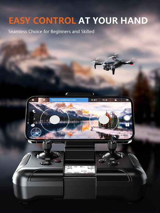 GPS Drone with 4K Camera for s, ROVPRO RC Quadcopter with Auto , Follow Me, Brushless Motor, Waypoint Fly, Altitude