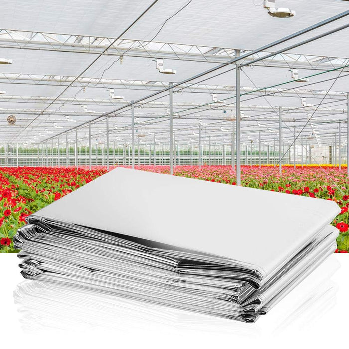 Reflective Film Roll Sheet, 2Pcs Film Foil Sheet Grow Light Accessories Greenhouse Grow Room Tent Covering for Greenhouse Coverin