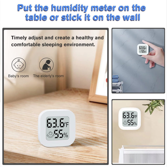 Indoor Thermometer, 2PCS Room Thermometer Indoor,Hygrometer Indoor Humidity, Hygrometer and Thermometer for Room Temperature