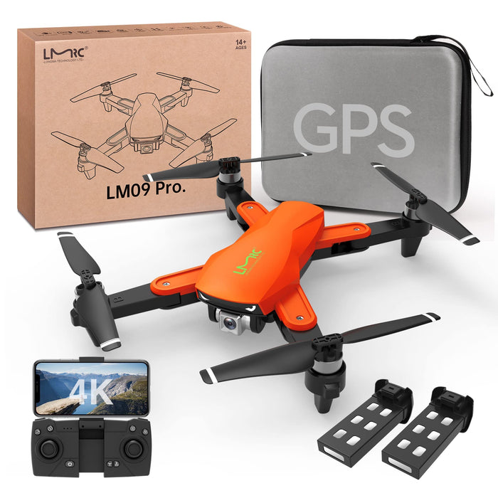 LMRC GPS Drone with 4K UHD Camera for s, Brushless Motor, GPS Auto , 5GHz FPV RC Quadcopter Auto Home, Altitude