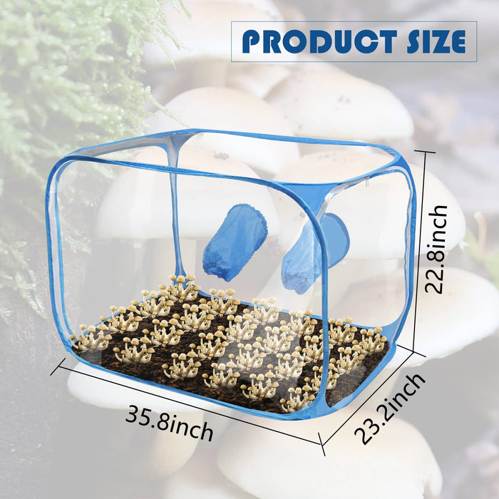 Magoog Still Air Box, Compact Mushroom Grow Kit, Still Air Box for Mushroom Lovers, Mycology Fume Hood Propagation Stations, 35.5