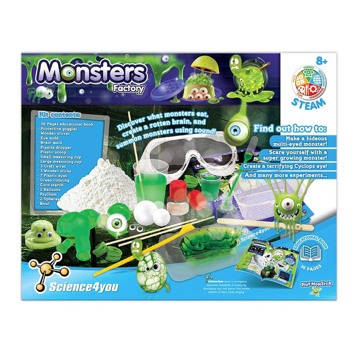 PlayMonster Science4you Monster Factory 13 Scary and Slimy Experiments to Learn About Science Fun, Education Activity for Kids Ages 8+