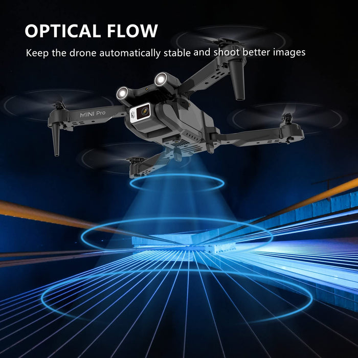 FPV Drone with Camera for s Kids Beginners,Foldable RC Quadcopters Drones with 4k Dual Camera ,Optical Flow Positioning, 360