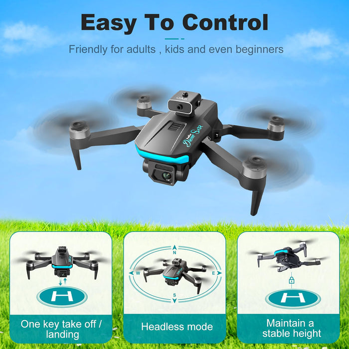 NUNUBE TOY Drone, Mini Drones with Camera, RC Drone for s, 2 Batteries Foldable Drone, FPV Drone for Beginners, 40 Mins Flig
