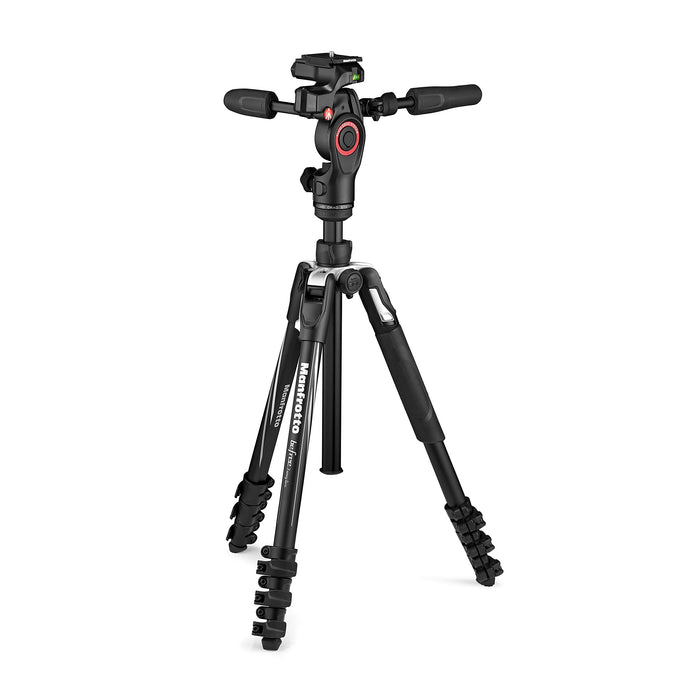 Manfrotto Befree 3Way Live Advanced Tripod Kit, Tripod and Fluid Head in Aluminum for Cameras and Camcorders up to 6 kg