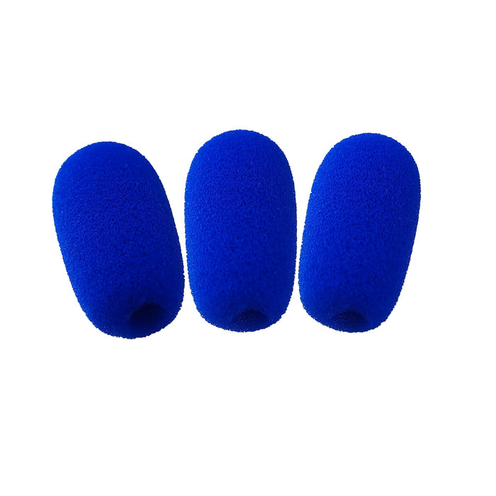 Blue Parrott B350 Foam for BlueParrott B450 B550 C400 S450 B250 B350 Noise canceling Headset Microphone Pop Filter Windscreen Mic Cover, 3Pack Blue