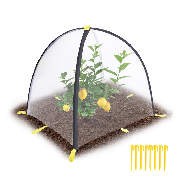 PURPLE STAR 1N 22 x 22 x 23 Inch Insect Barrier Plant Tent CoverBug Guard Cover with StakesInsect Bird Barrier Netting Mesh