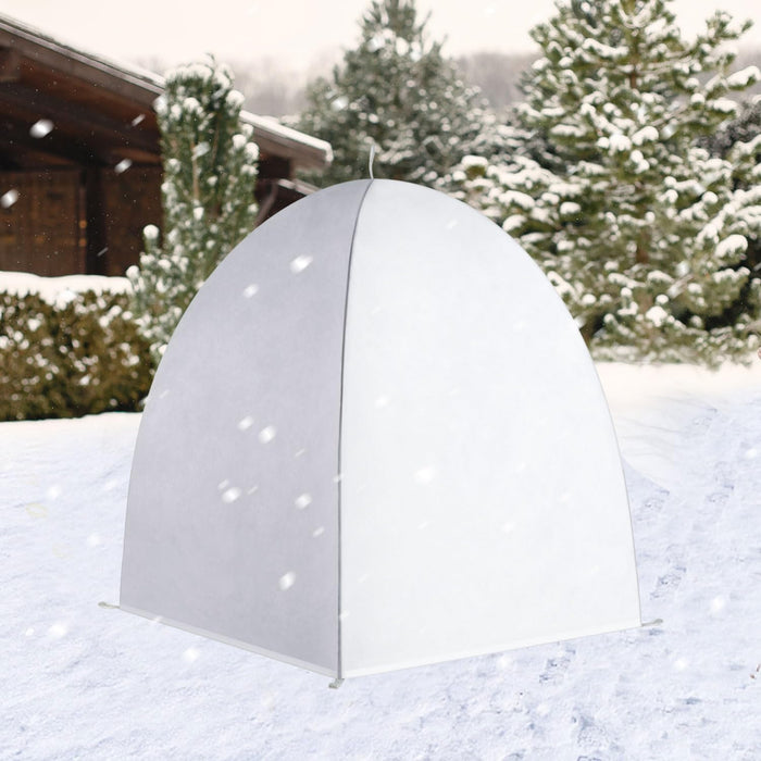 22×22×23 Inch Plant Covers for Winter Protection, Warm Plant Covers Freeze Protection Tent, Winter Snow Frost Covers with Stake
