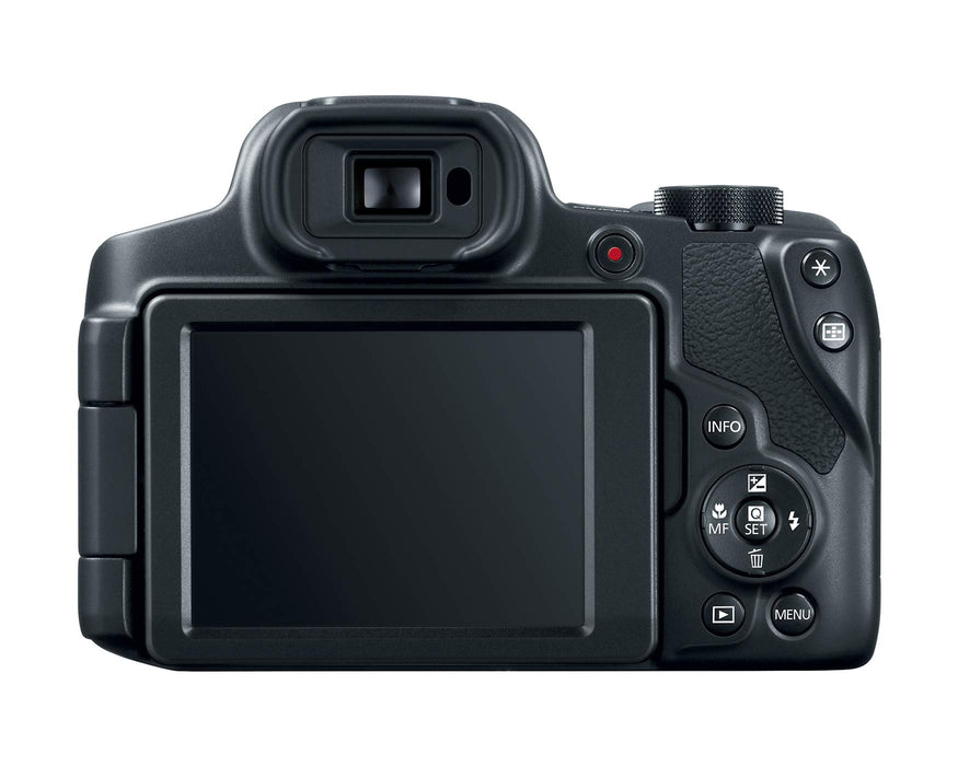 Canon Powershot SX70 20.3MP Digital Camera 65x Optical Zoom Lens 4K Video 3-inch LCD Tilt Screen (Black)