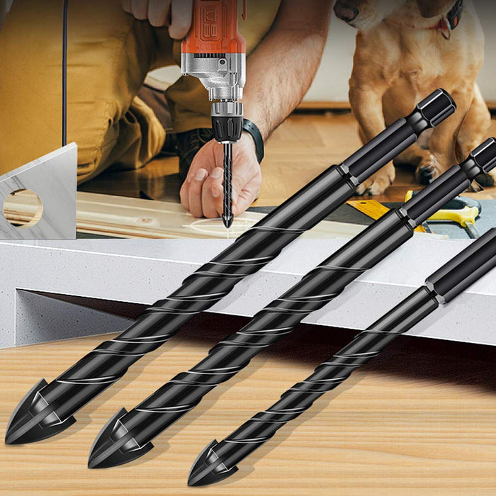 【Urgrade】Mgtgbao 10Pc 5Mm Masonry Drill Bits, 316” Concrete Drill Bit Set For Tile,Brick, Plastic And Wood,Tungsten Carbide