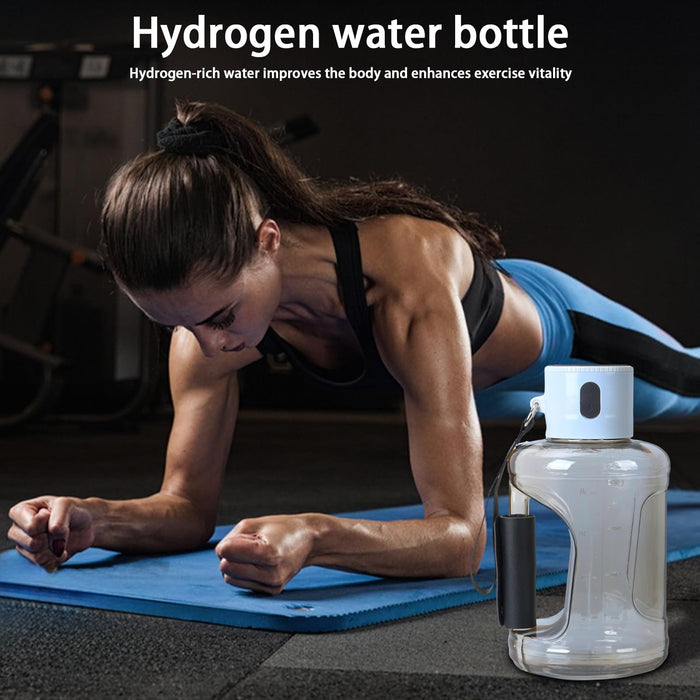 1.5L Portable Hydrogen Water Bottle Combines A Sports Water Bottle With A Hydrogen Water Bottle Generator To Reduce Oxidative
