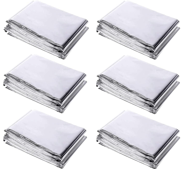 Uniqus 6 Pack High Silver Reflective Mylar Film, 83x 52 in, Garden Greenhouse Covering Foil Sheets for Plant Growth, Grow Room