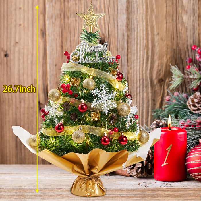 Mini Christmas tree, Christmas gift, Table top tree, decorat